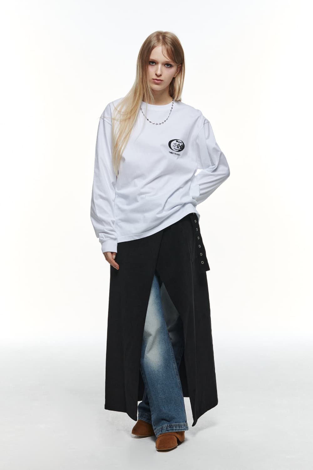 쓰리투에이티 오버핏롱슬리브 (화이트) 20000 상품이미지2