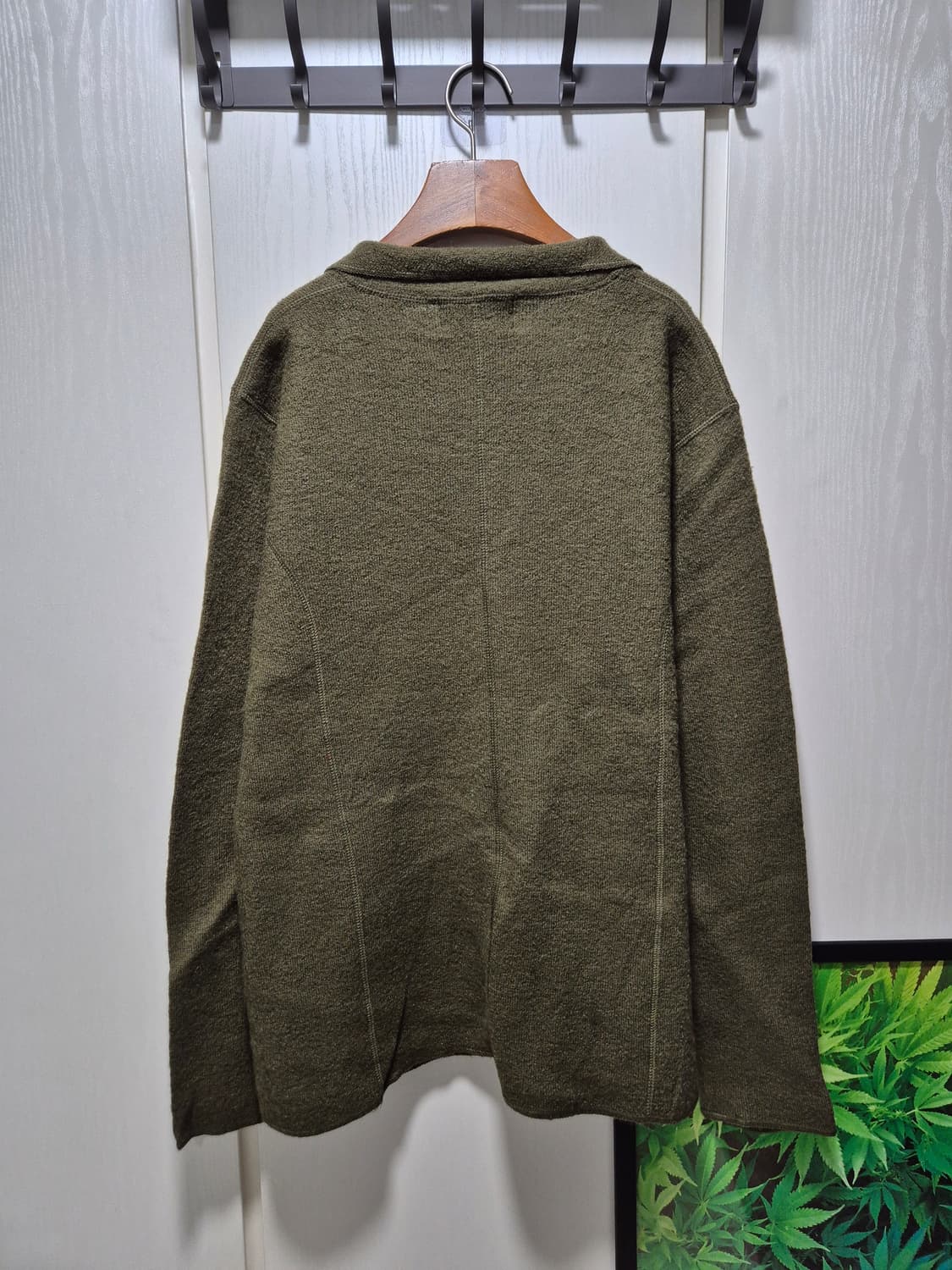 (세일)VTG.SAG HARBOR 올리브카키 압축울 가디건자켓 상품이미지10