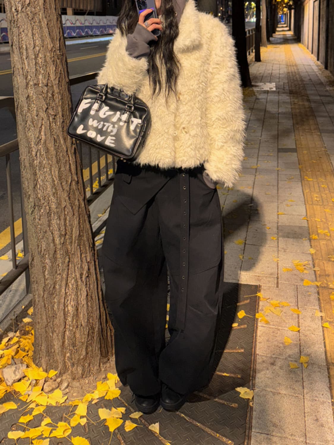 새상품) 서울베이스드 랩스커트 벨트 와이드팬츠 지그재그에이블리릿킴 상품이미지4