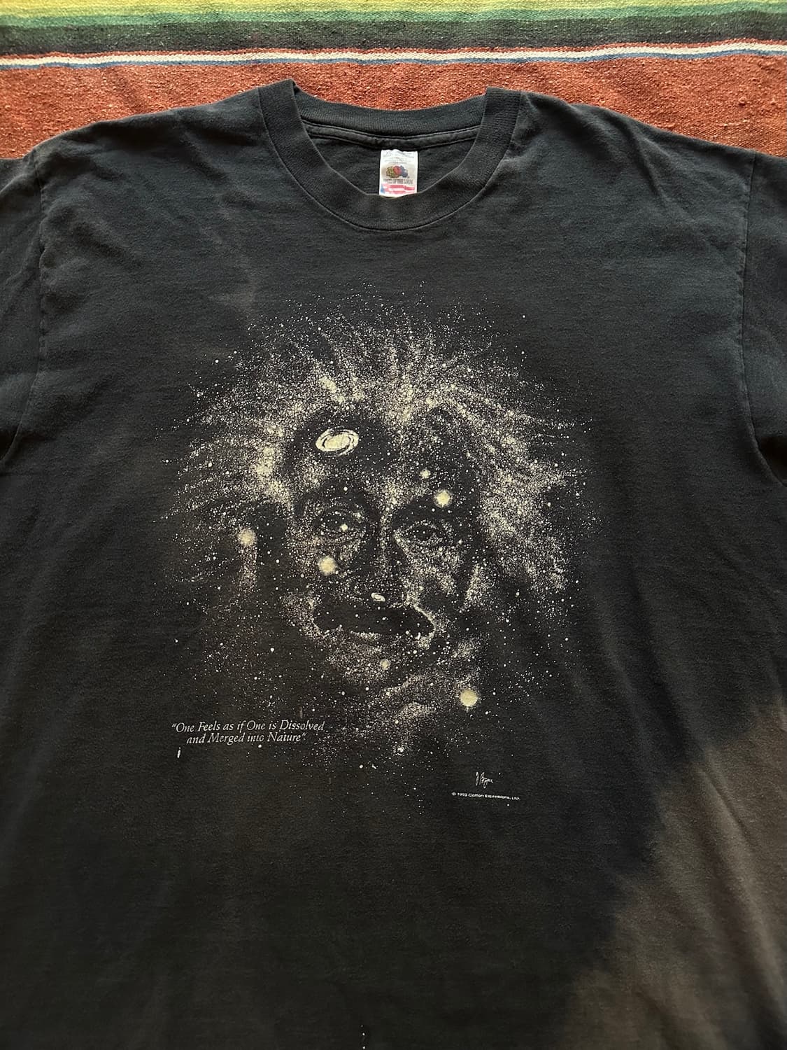 90s USA 빈티지 알버트 아인슈타인 반팔 티셔츠 상품이미지3