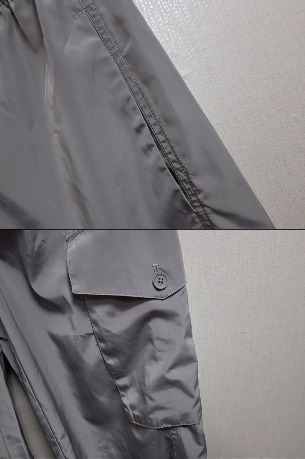 라코스테 바람막이 조거팬츠 연한 비둘기그레이 미착새옷 25 26 160이 상품이미지4