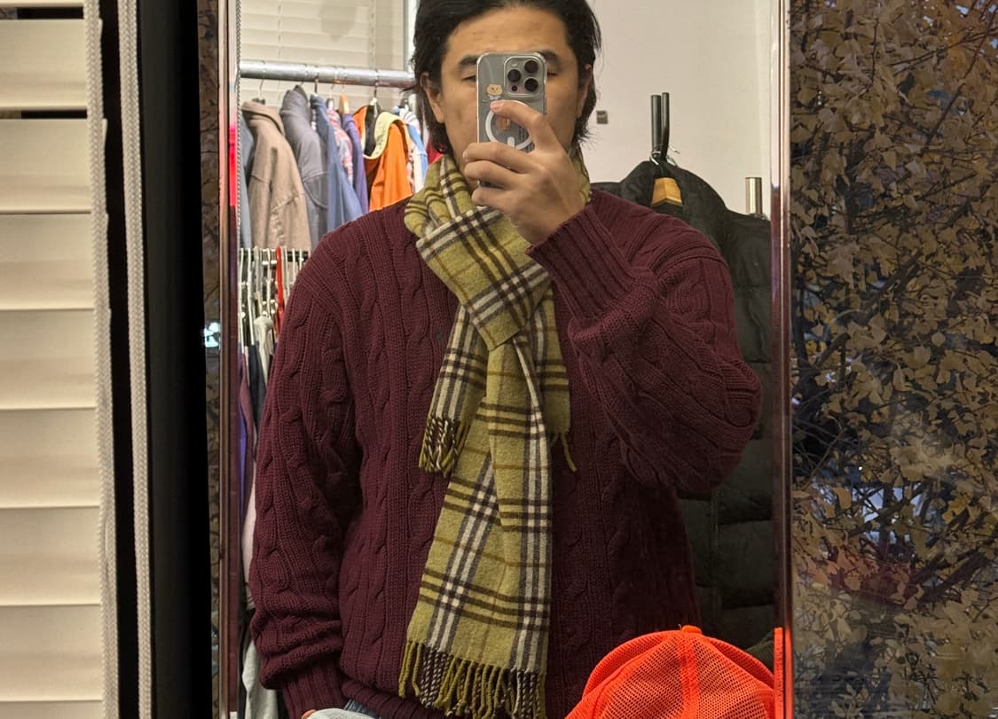 버버리 머플러 made in England 상품이미지1