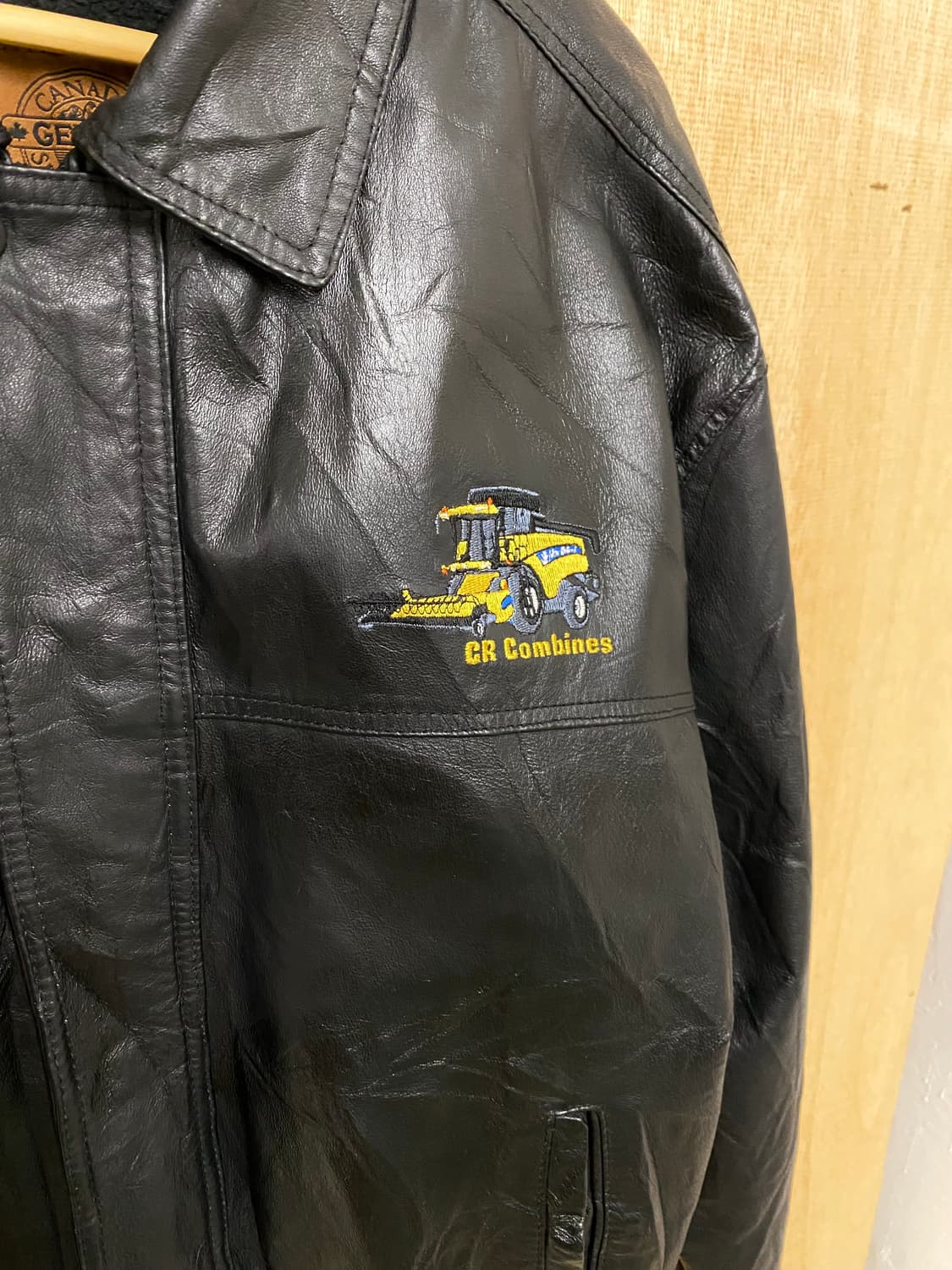 빈티지 레더 핀터레스트 봄버 자켓 상품이미지6