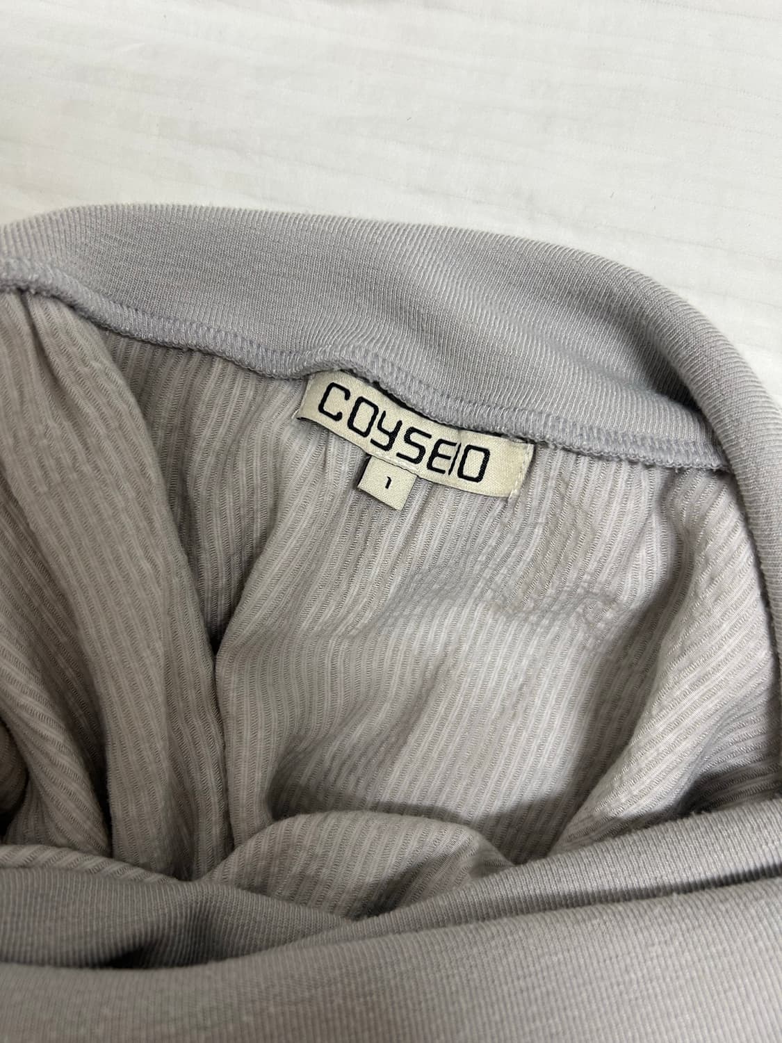 코이세이오 DOUBLE SHIRRING SKIRT GREY 상품이미지4