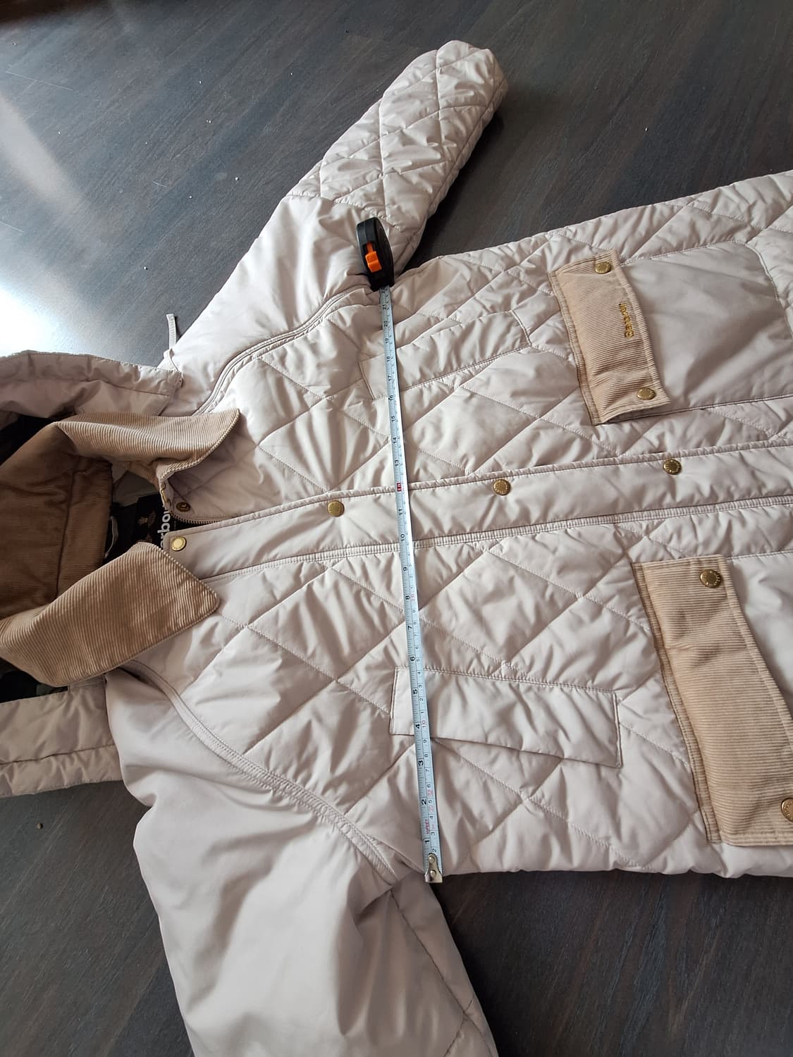 바버 퀼팅 롱자켓 코트 상품이미지9