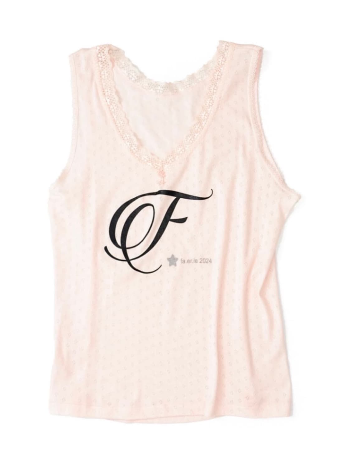 샵페어리 f letter lace sleeveless 상품이미지1