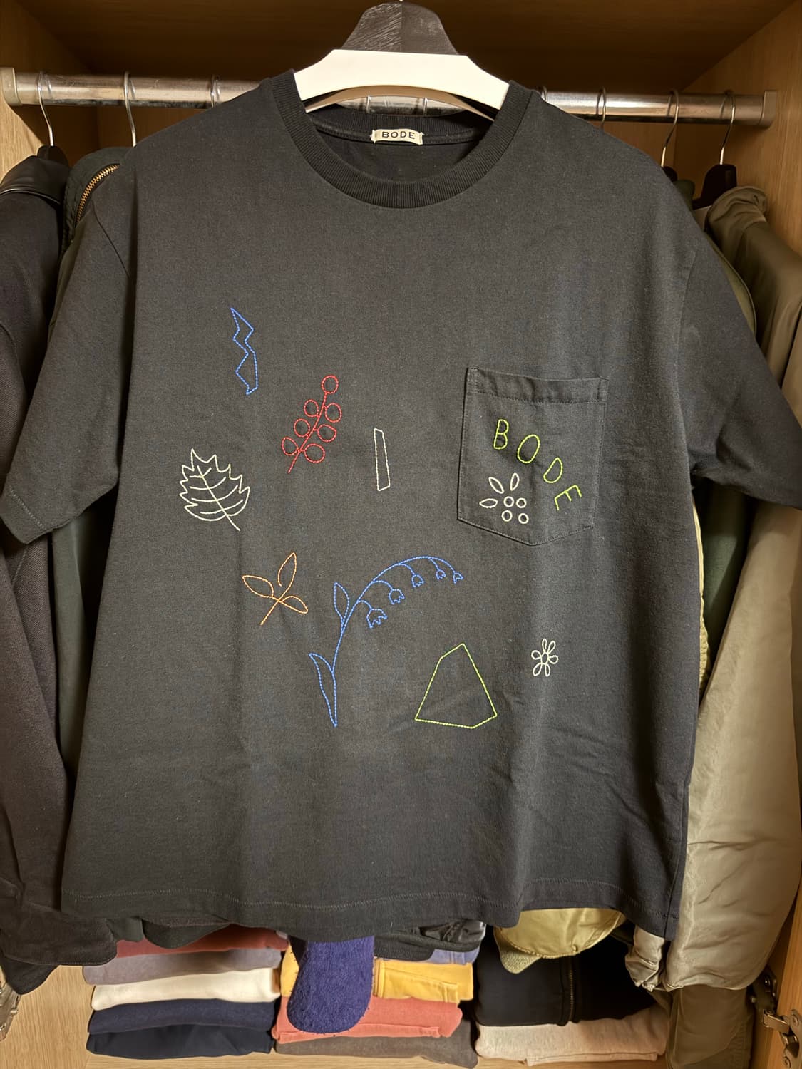 [M] BODE EMBROIDERED FIELD GUIDE TEE 상품이미지2