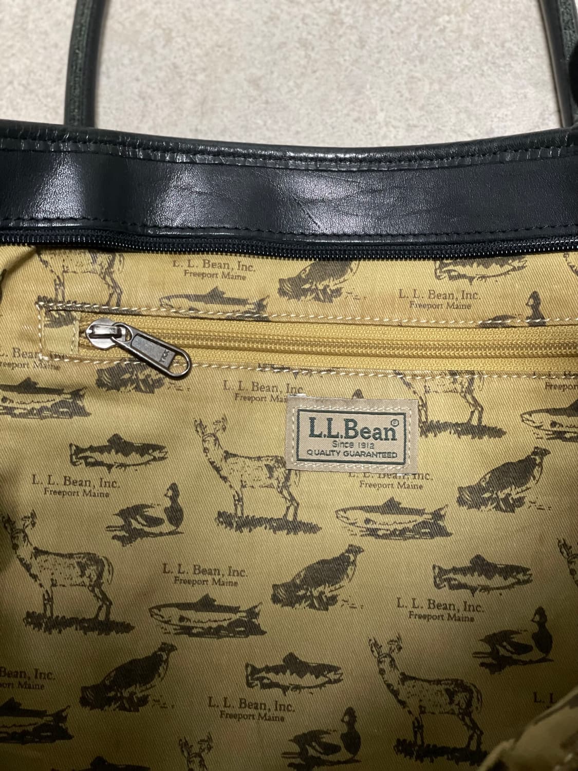 빈티지 엘엘빈 레더 토트백 보트 앤 토트 상품이미지4