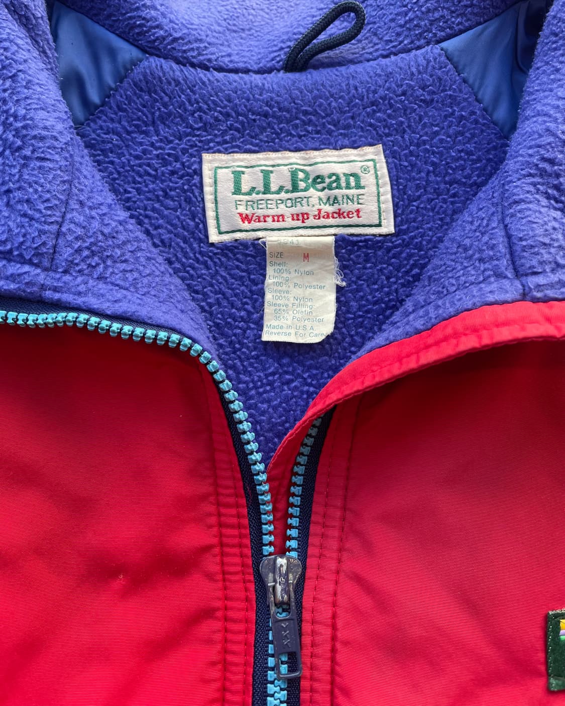 80‘s USA L.L. Bean Warm up ( 엘엘빈 웜업 자켓 ) 상품이미지6