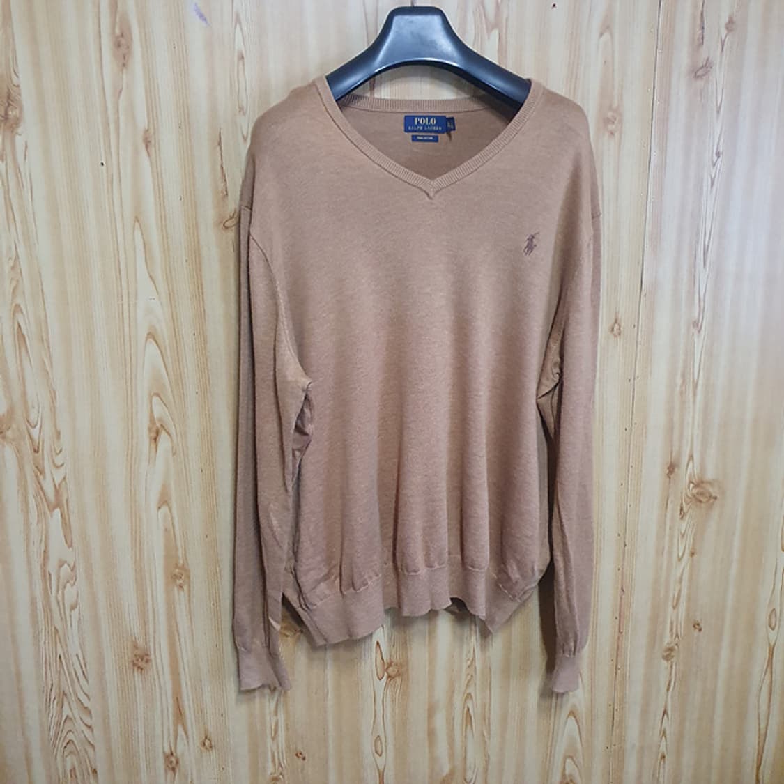 폴로 피마코튼 브이넥 니트 xxl 상품이미지1