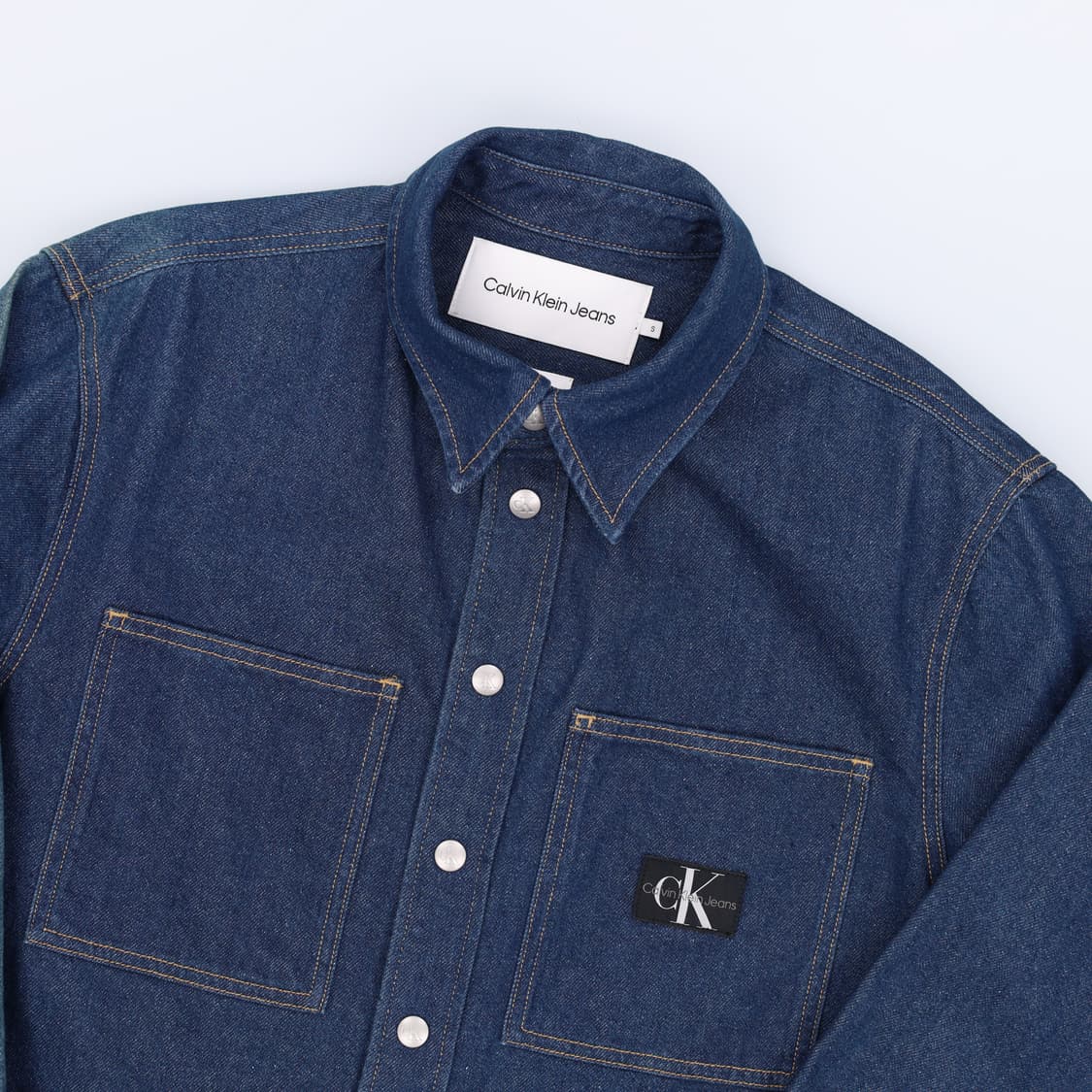 S 캘빈클라인 진 릴렉스핏 린스 데님 셔츠 자켓 4148 상품이미지3