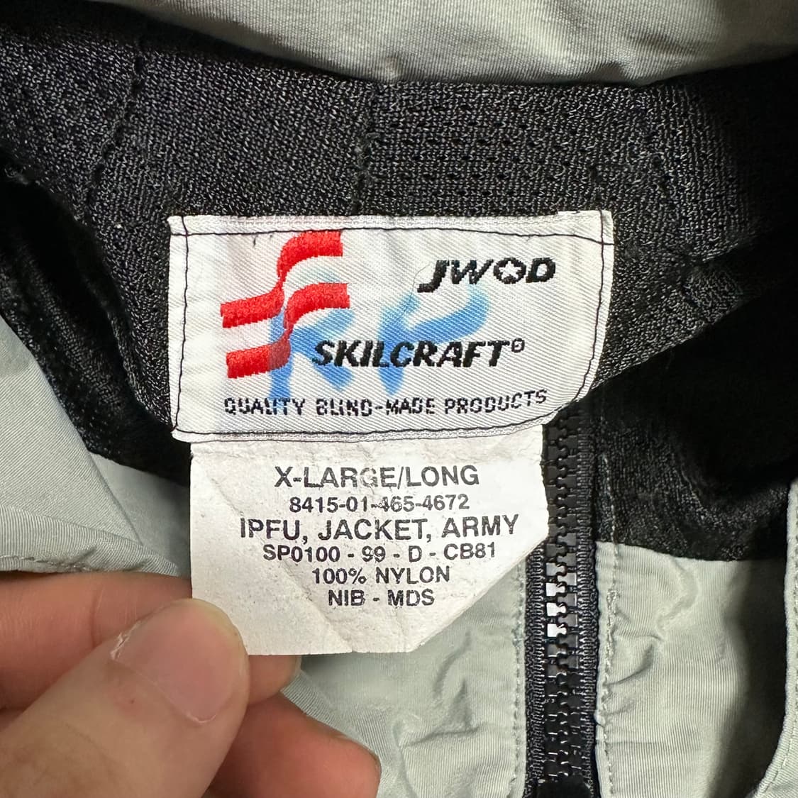 XL 90s US 밀리터리 IPFU 아미 바람막이 상품이미지4