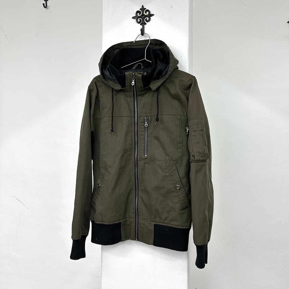 Khaki formal hood jacket 상품이미지4