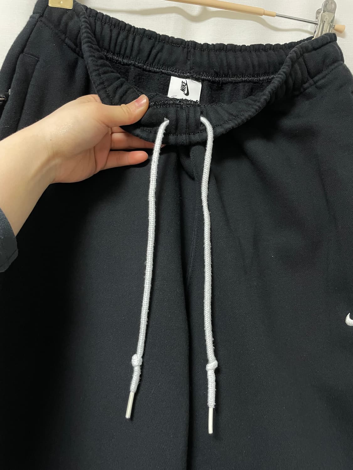 나이키 남녀공용 와이드핏 솔로 스우시 코튼 트레이닝팬츠 S _ 블랙 상품이미지6