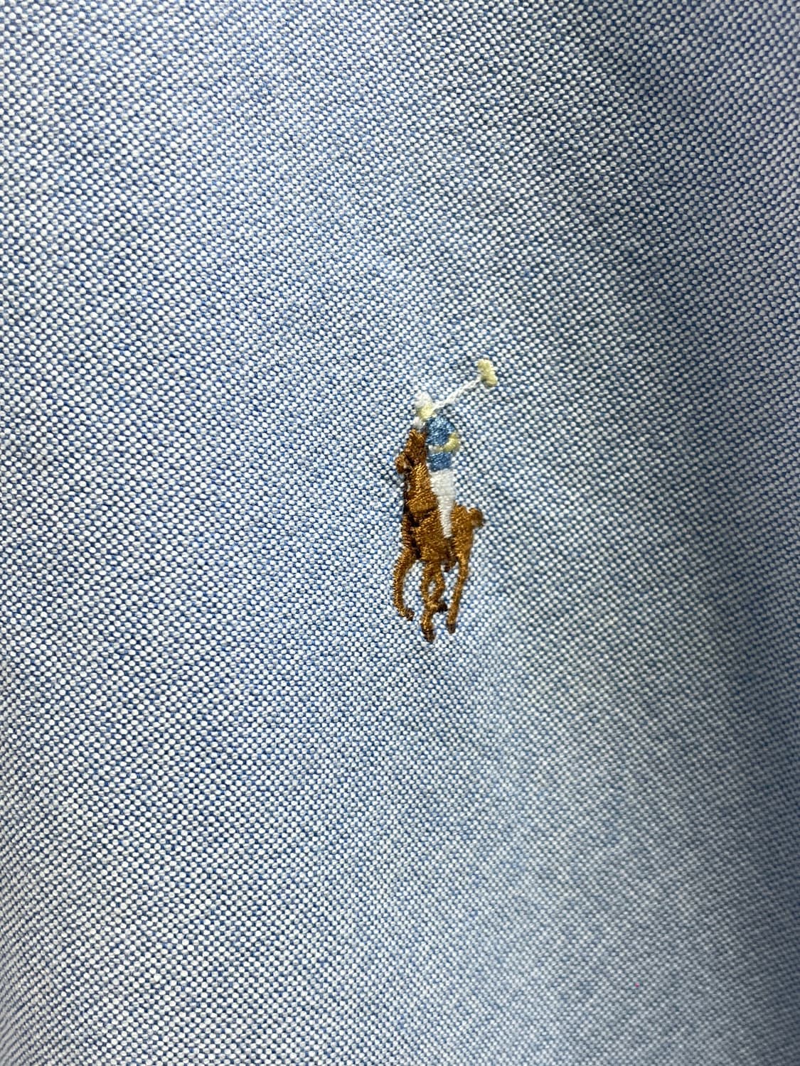 폴로 랄프로렌 소라색 옥스포드 셔츠 (on.521) 상품이미지4