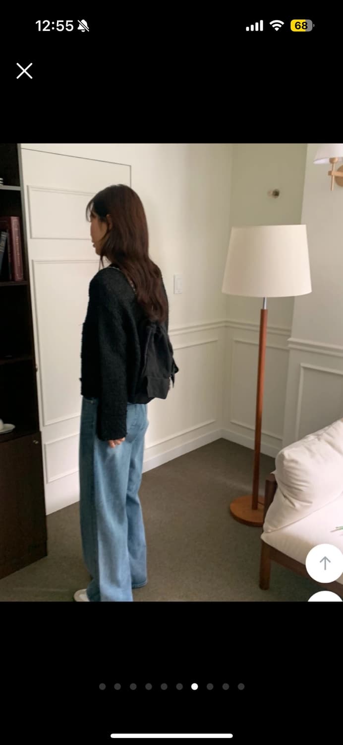 디플리 네즈 트위드 노카라 트위드 자켓 상품이미지7