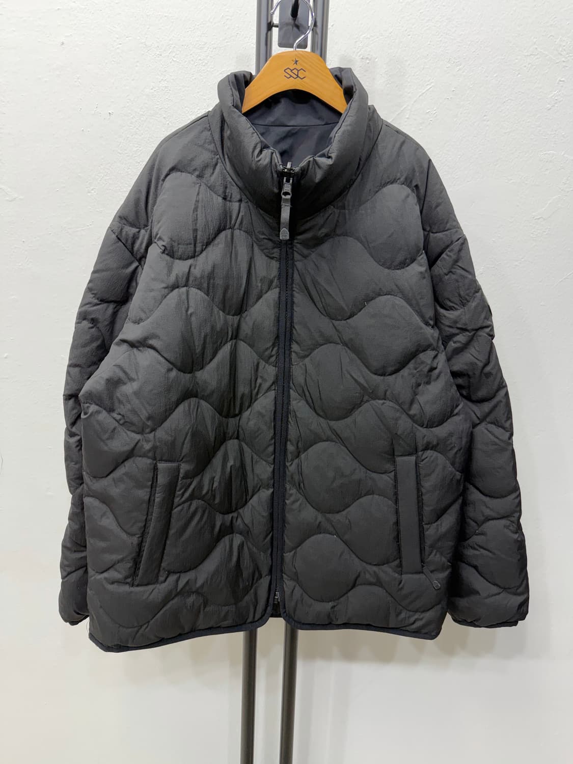 정품) 코오롱 남성 리버시블 양면 퀼팅 구스패딩 105 상품이미지1