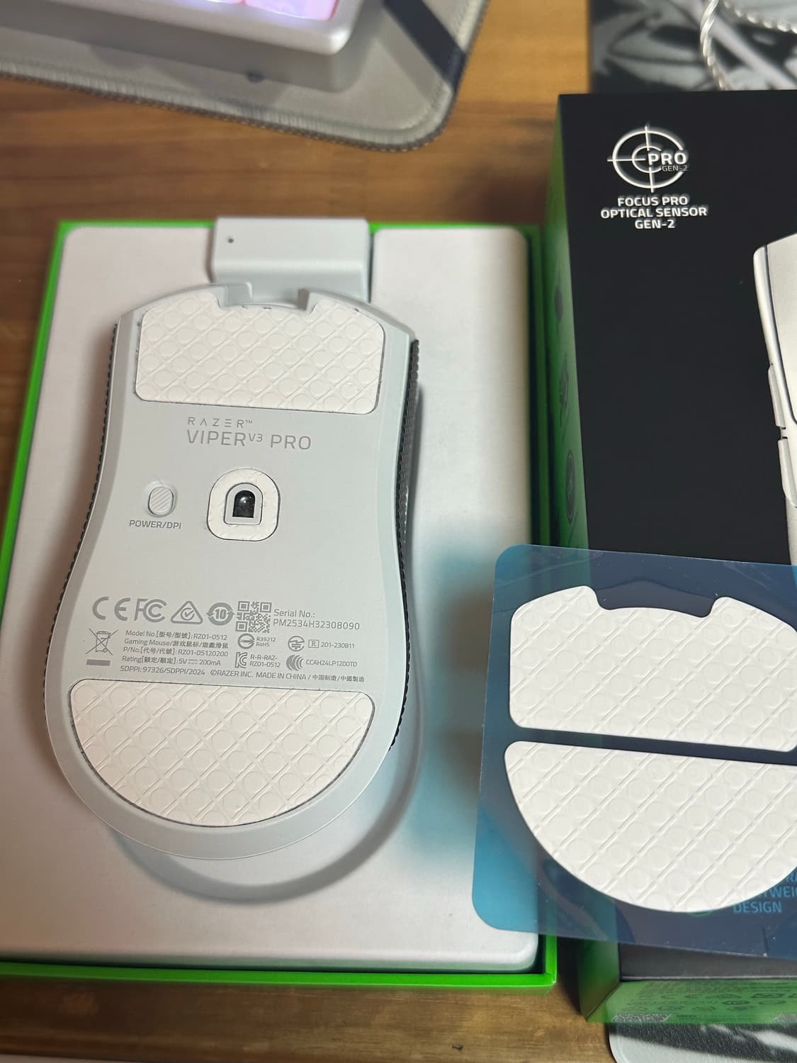 레이저 바이퍼 v3 pro 바브삼 마우스 화이트판매 상품이미지2