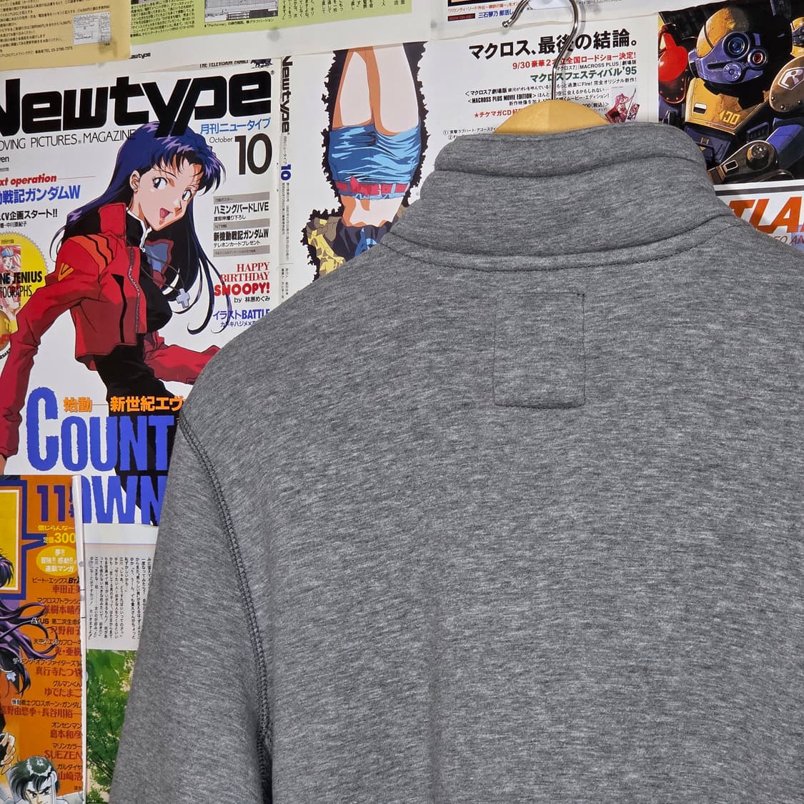 갭 그레이 사이드 골지 기모 코튼 집업 상품이미지6