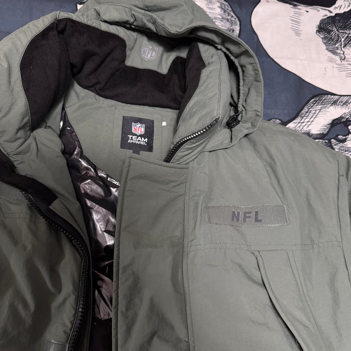 NFL 팀어패럴 다운 패딩 100 사이즈  상품이미지2