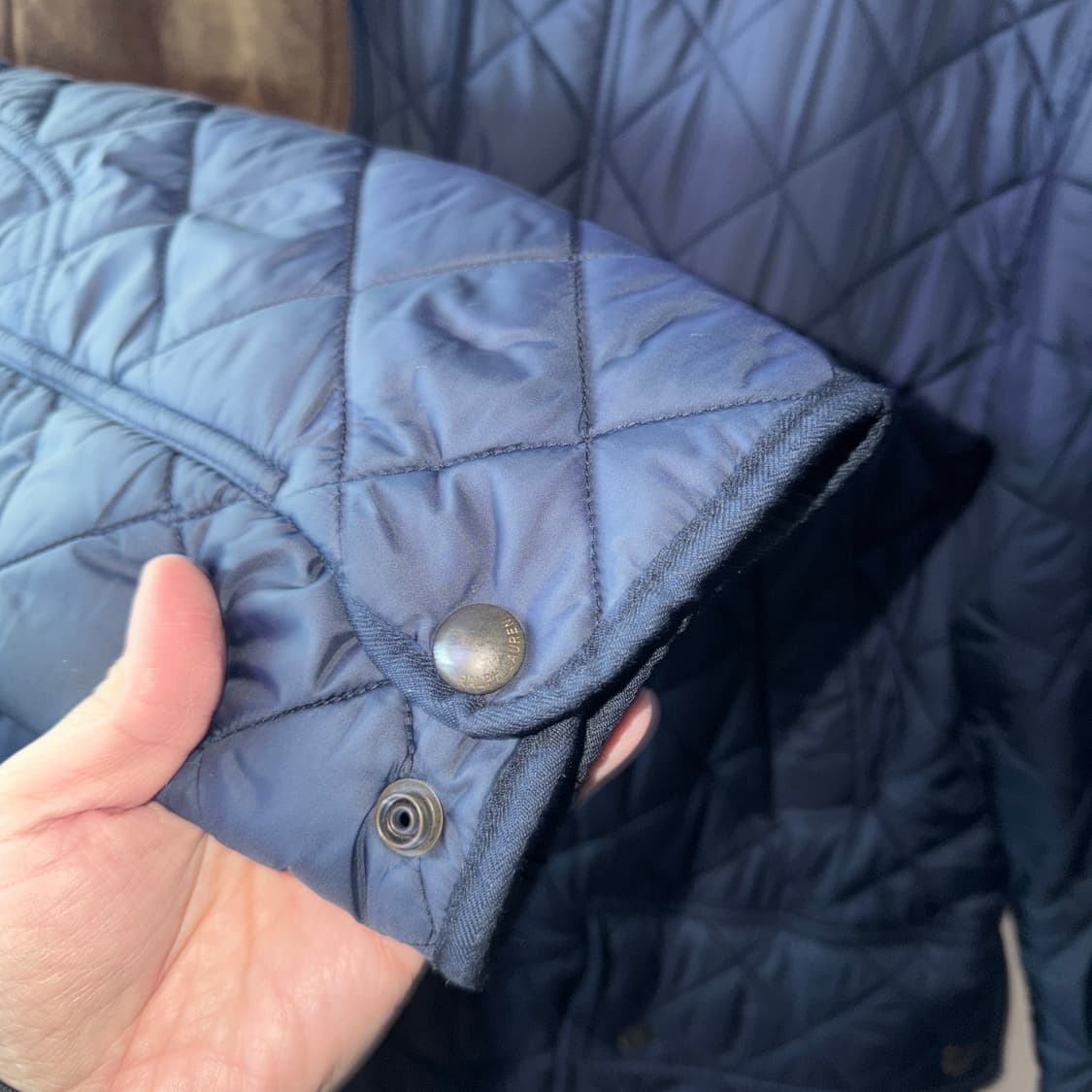 폴로 랄프로렌 네이비 퀄팅 기모 자켓 L(100-105) 상품이미지3