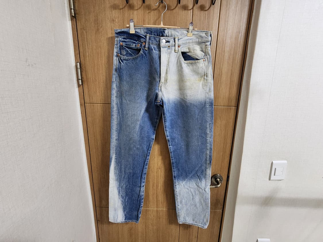 (34)리바이스 501 T 빈티지 데미지 데님 팬츠 상품이미지1