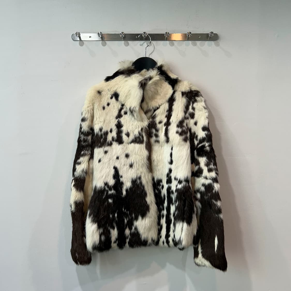 애니멀 프린트 레빗 퍼 자켓 상품이미지4