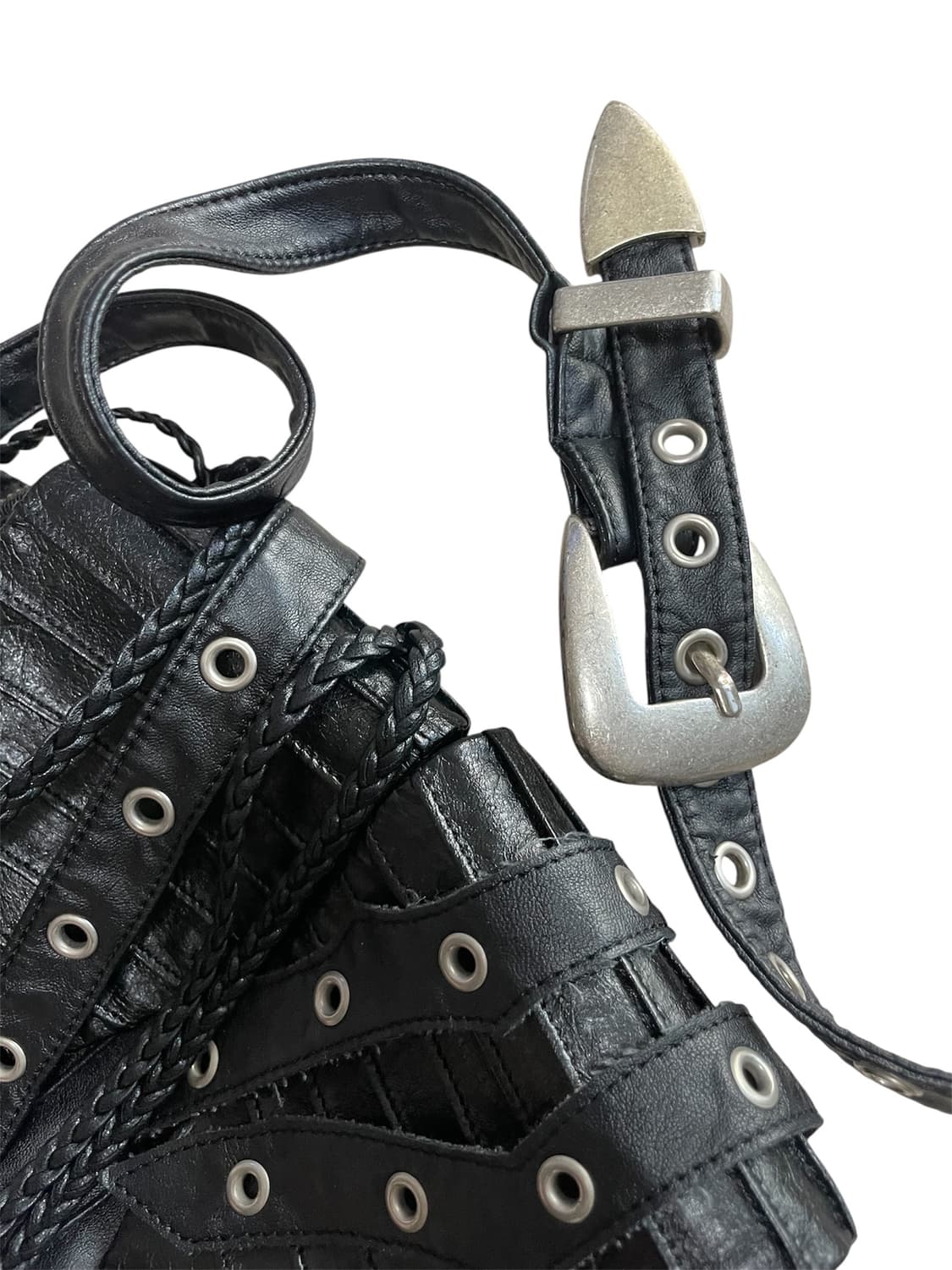 KIMYO GEM STUDDED MINI BAG 키묘 레더 미니 벨트백 상품이미지3