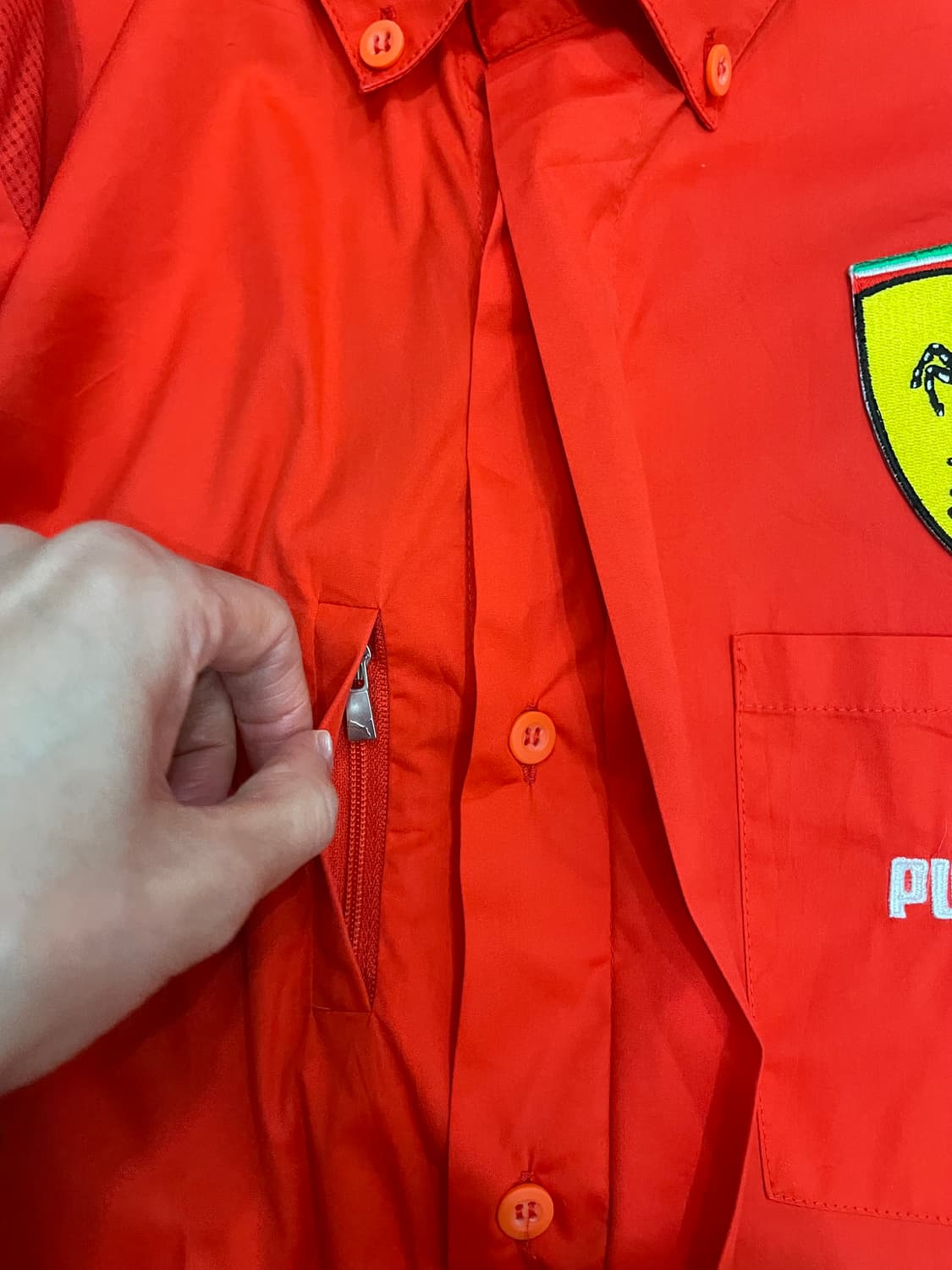 푸마 페라리 한정판 F1 스쿠데리아 레이싱 셔츠 상품이미지5