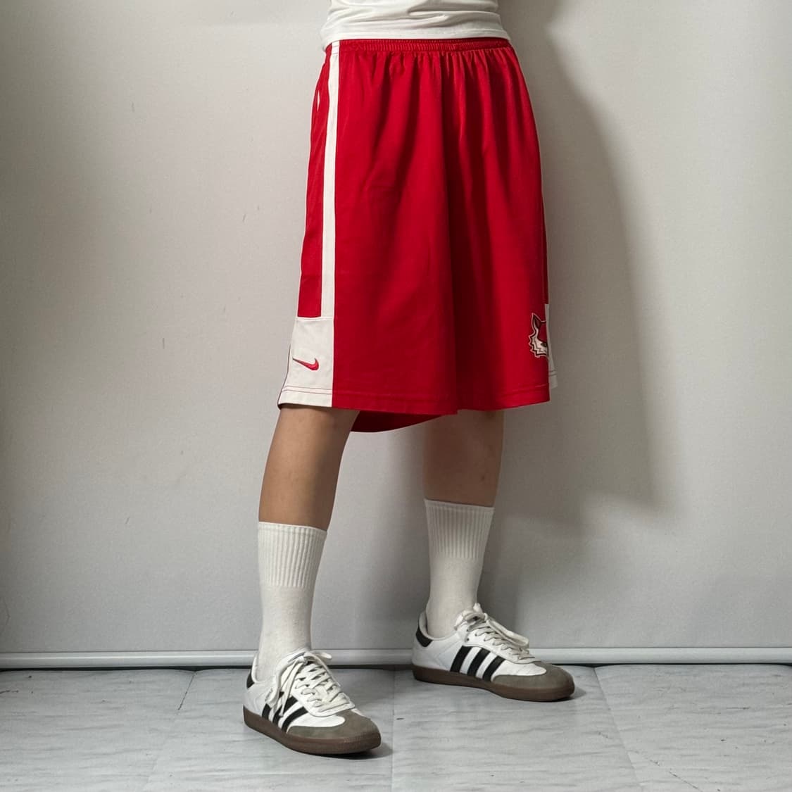 나이키 스우시 트랙팬츠 반바지 레드 M [072904] 상품이미지2