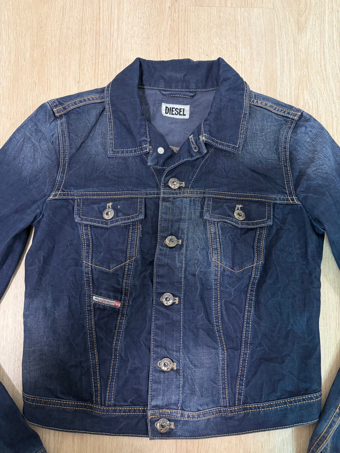 디젤 00s 크롭 청자켓 xs 상품이미지2