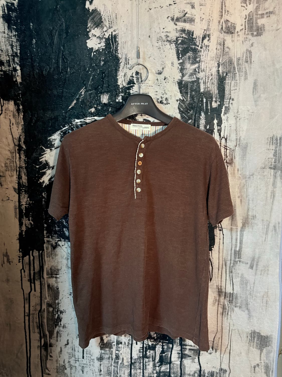 PRACTICAL henley neck t-shirt  상품이미지1