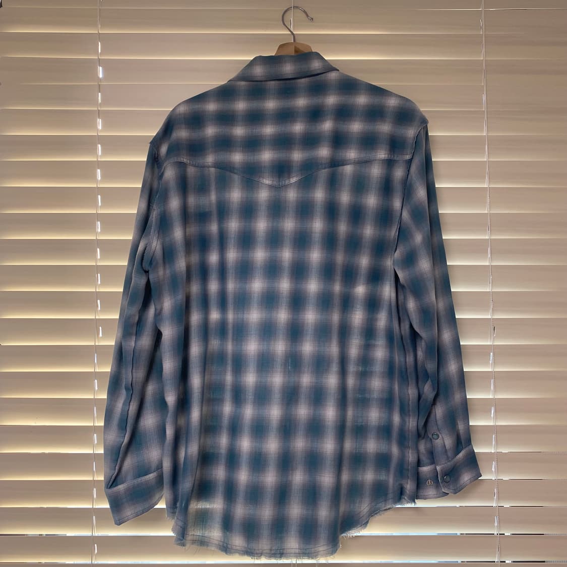 조거쉬 JOEGUSH 커트코베인 3 플란넬 웨스턴 셔츠 틸그린 2사이즈 상품이미지5