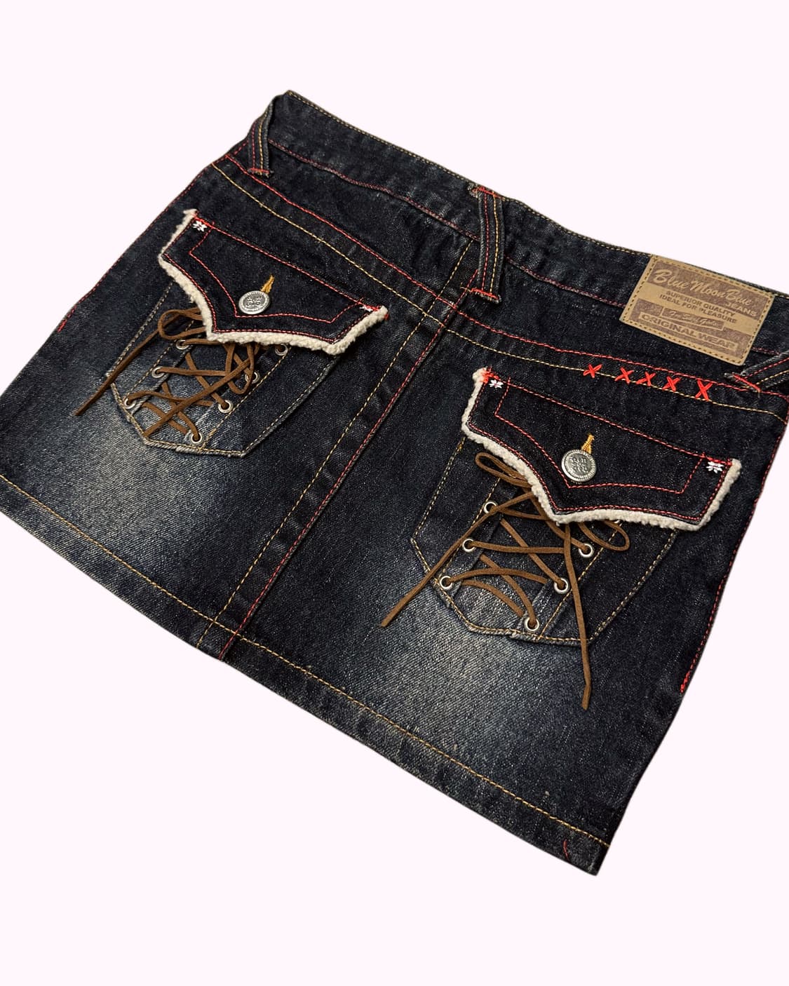 BLUEMOONBLUE unbalance denim mini skirt 상품이미지6