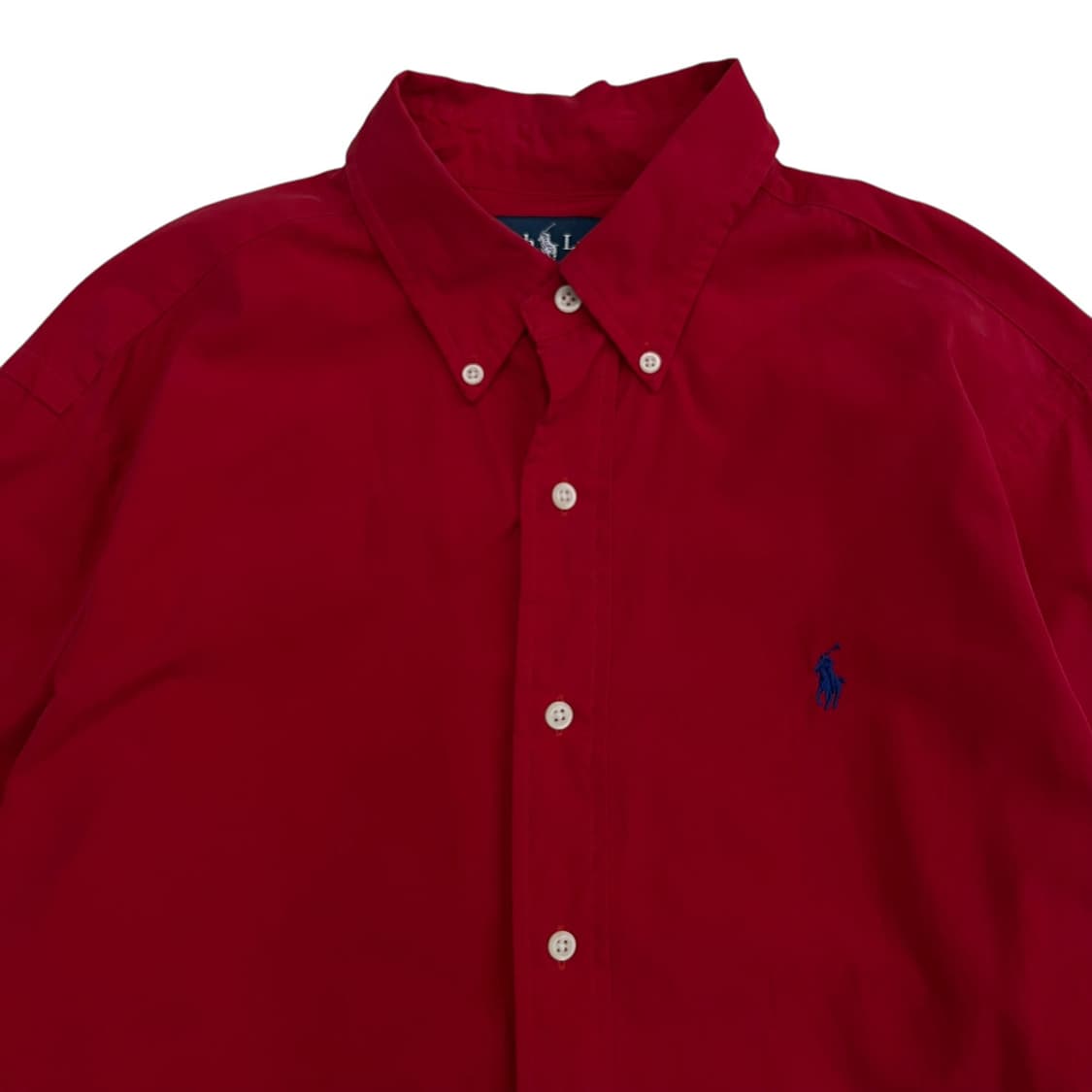 폴로 랄프로렌 블루포니 레드 셔츠 M 상품이미지4