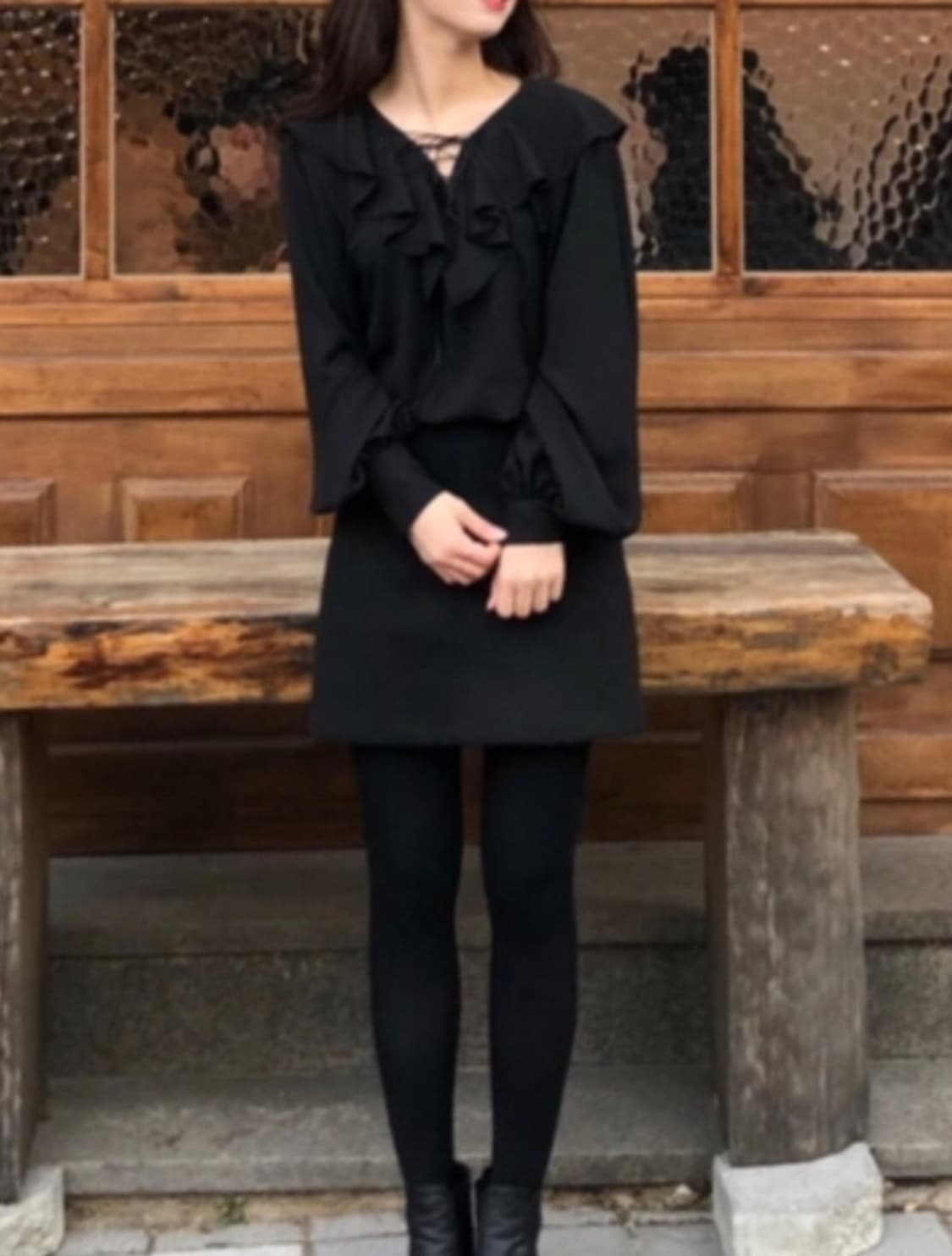 듀이듀이 프릴블라우스 상품이미지7