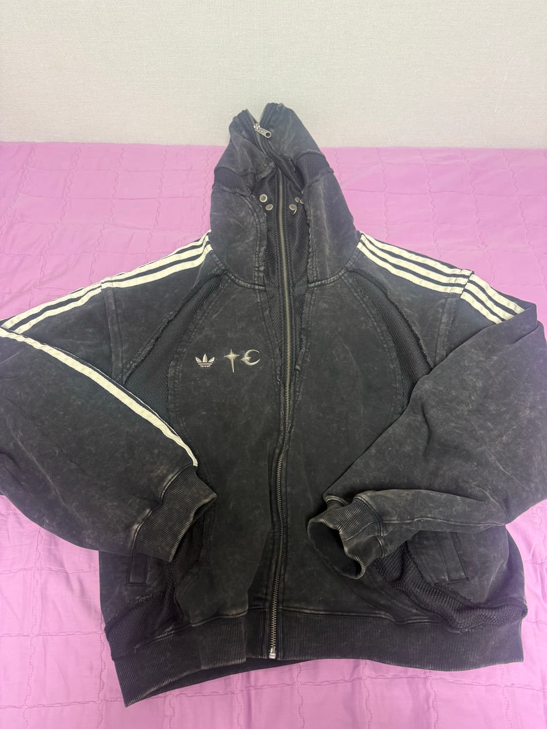 아디다스 떠그클럽 팀가이스트 스웨트 후드집업 상품이미지2