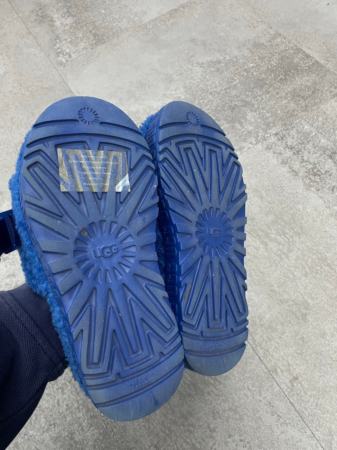 어그 플러피타 플랫폼 블루 슬라이드 H1311 상품이미지5
