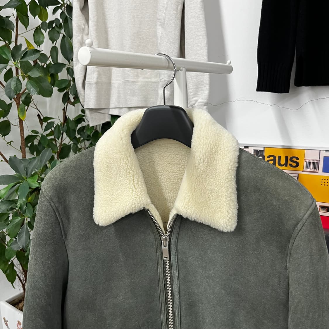 REISS 리스 양가죽 무스탕 L 상품이미지2