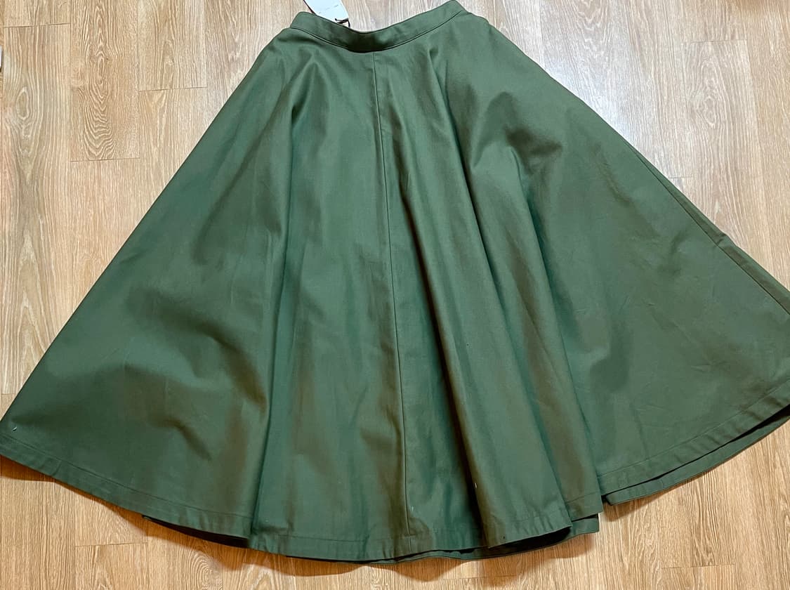 MOUSSY마우지하이웨이스트 코튼 플레어 롱 스커트 S사이즈 상품이미지3