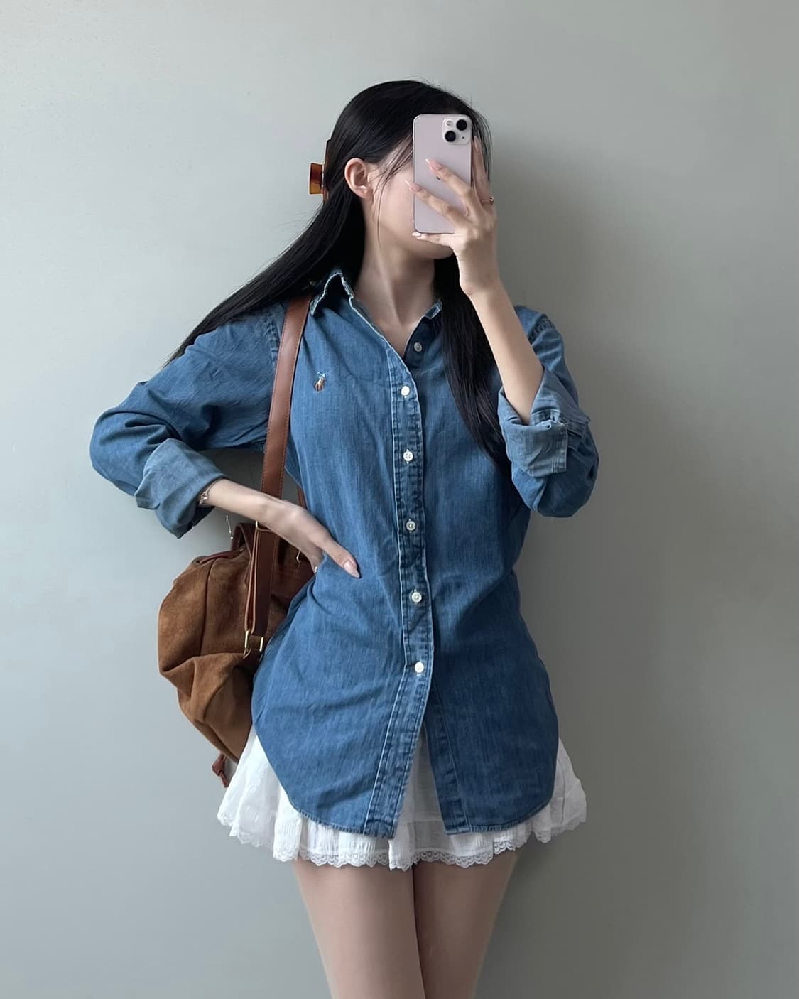폴로 데님 셔츠  상품이미지2