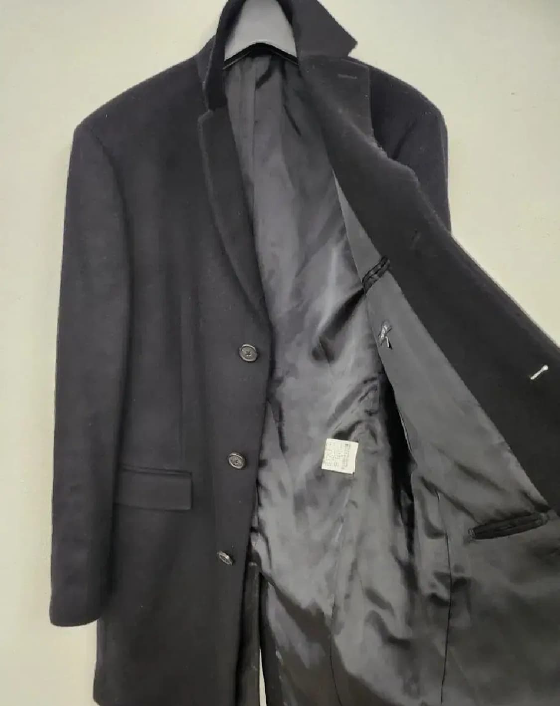 띠어리 싱글 캐시미어 코트 상품이미지3