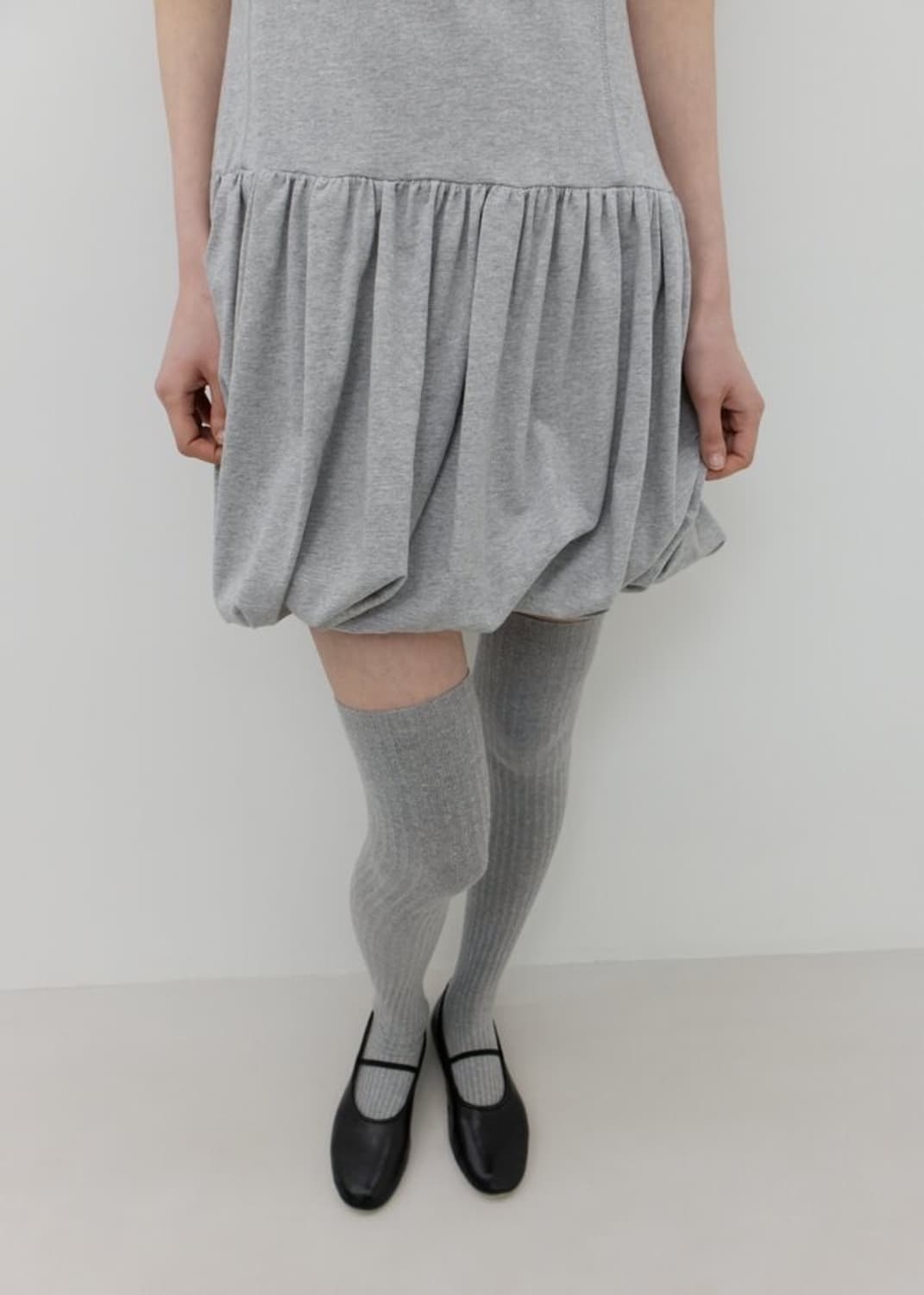 GBH 져지 펌킨 드레스 멜란지 그레이 상품이미지3