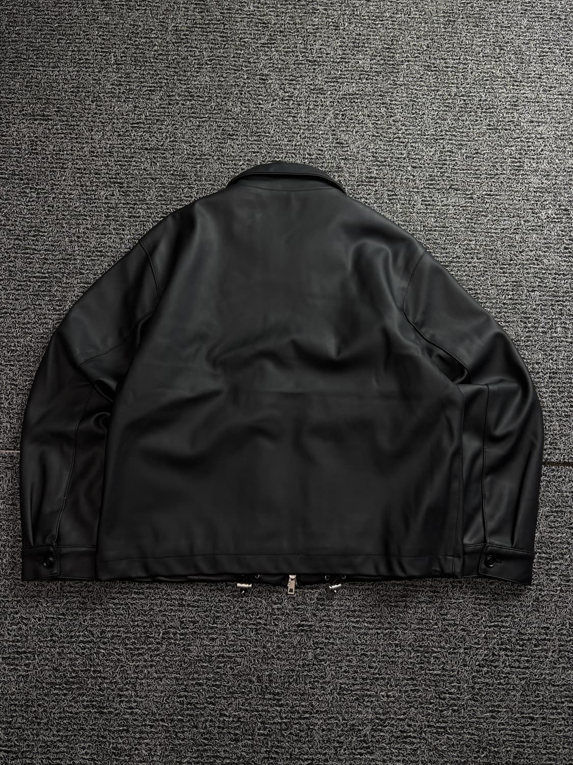 라퍼지스토어 비건 레더 패디드 해링턴자켓 1678 상품이미지5