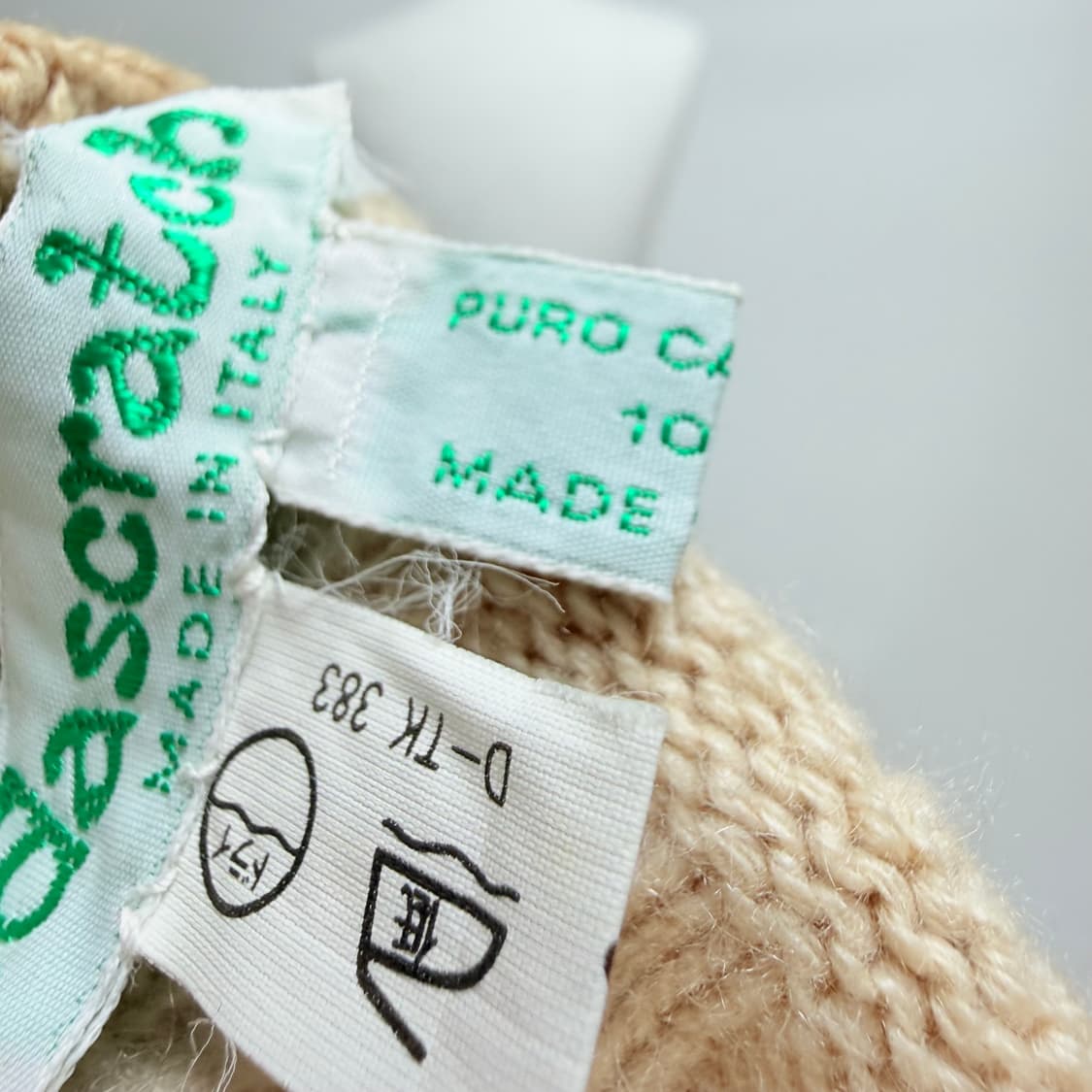 [캐시미어 100%] 케이블 투톤 배색 니트 가디건 상품이미지5