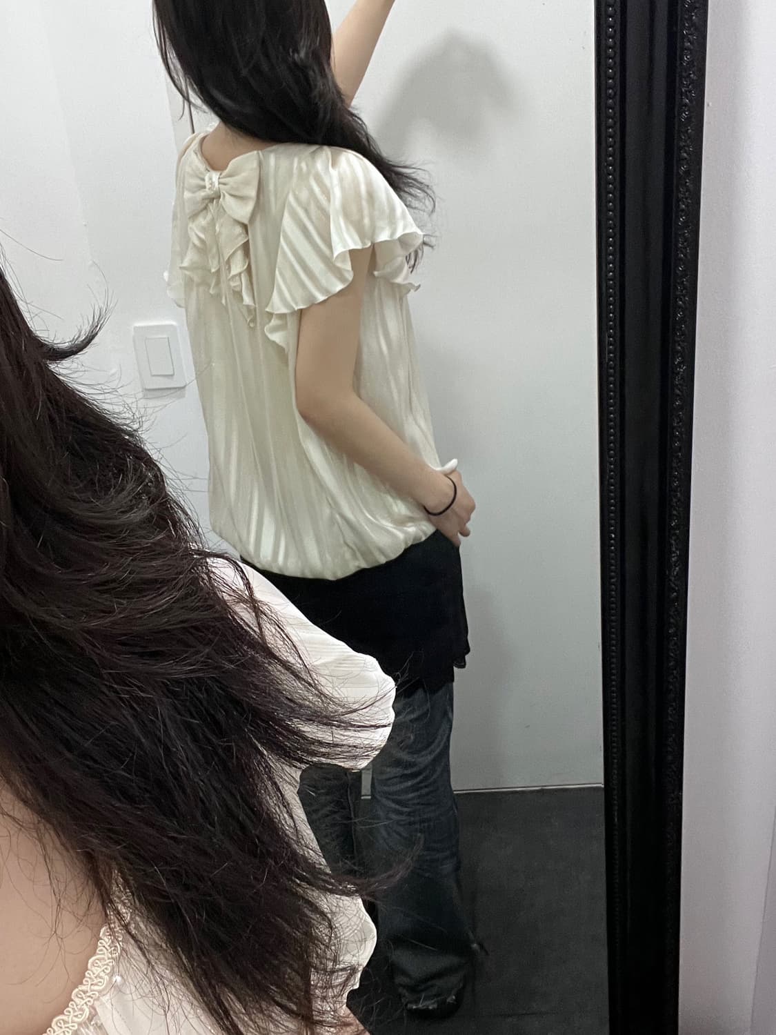 액시즈팜 빅 리본 갸루 반팔 원피스 상품이미지4