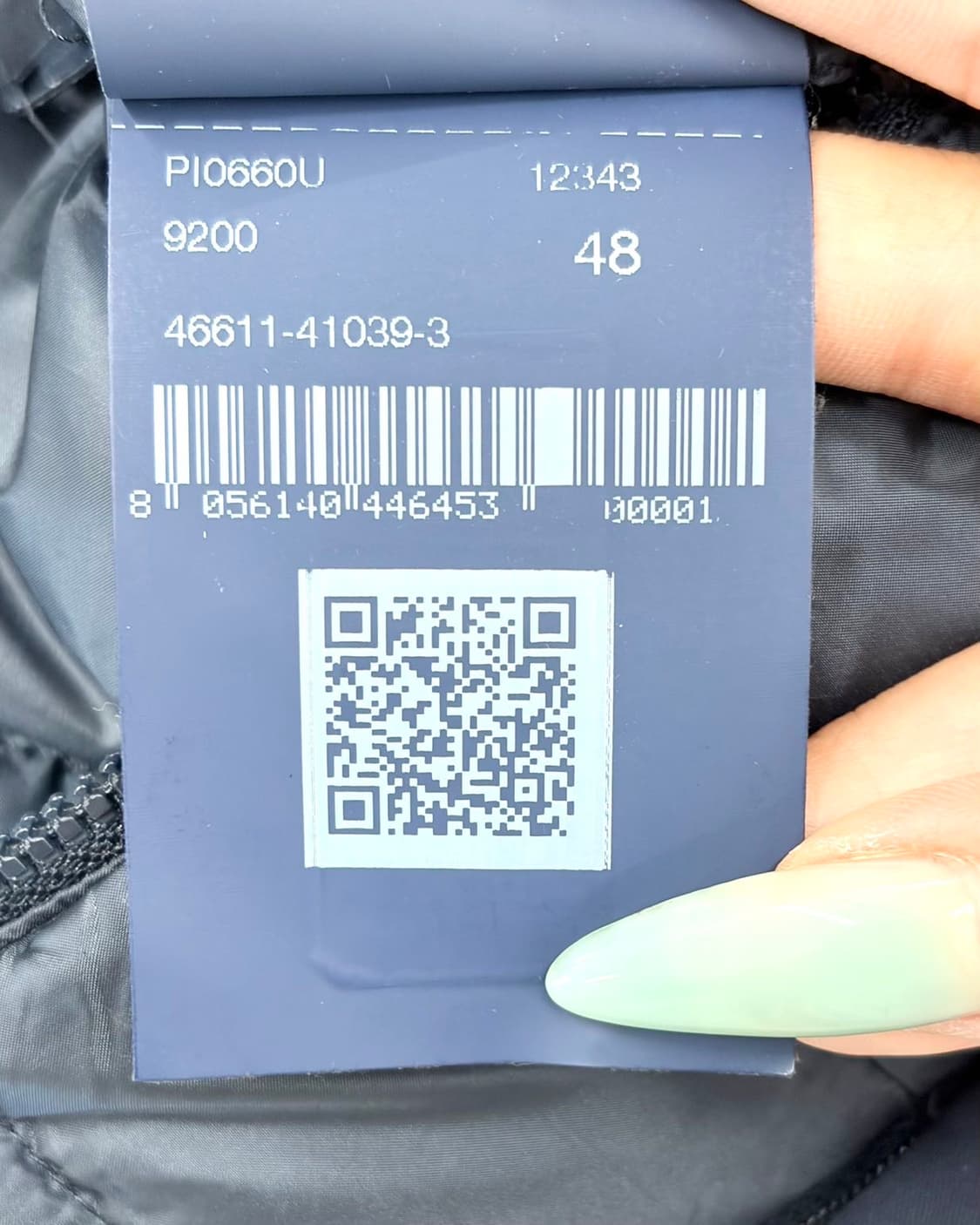 에르노 네이비 후드 패딩 코트  상품이미지10