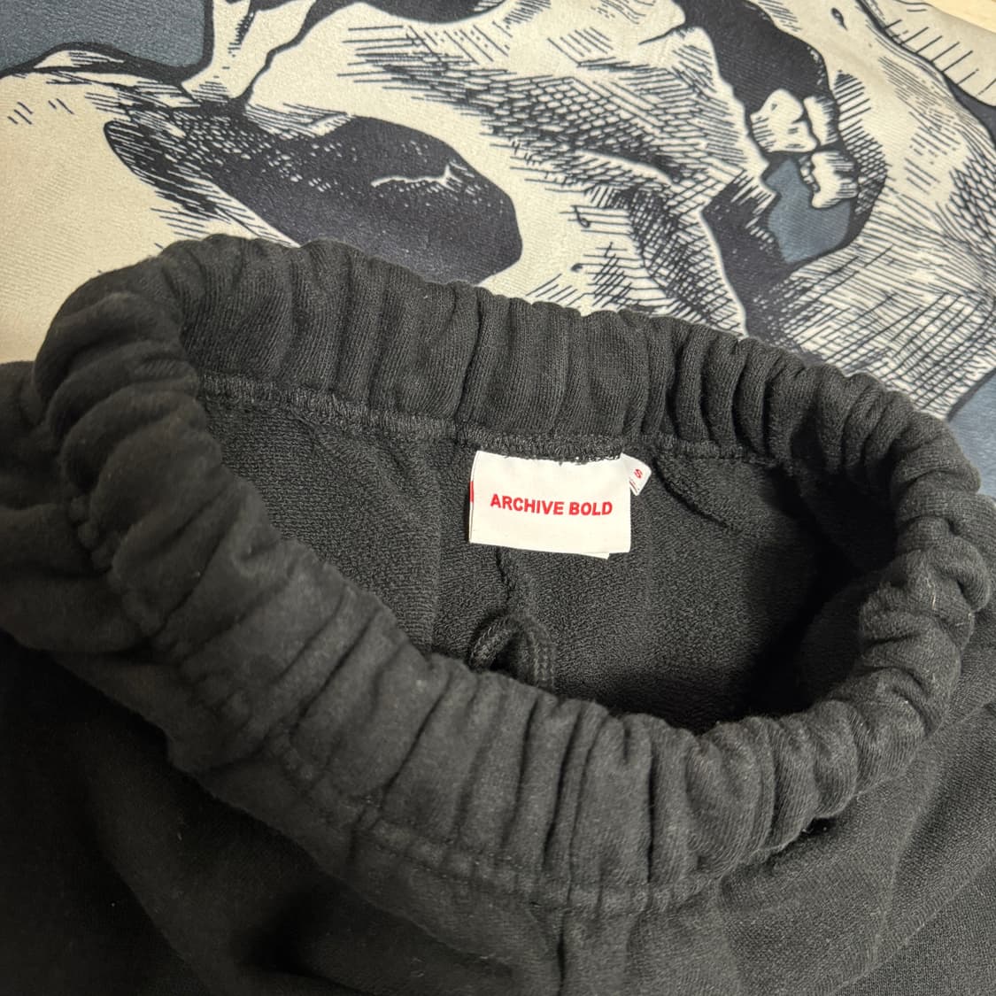 아카이브볼드 조거트레이닝팬츠 블랙 S사이즈 상품이미지3