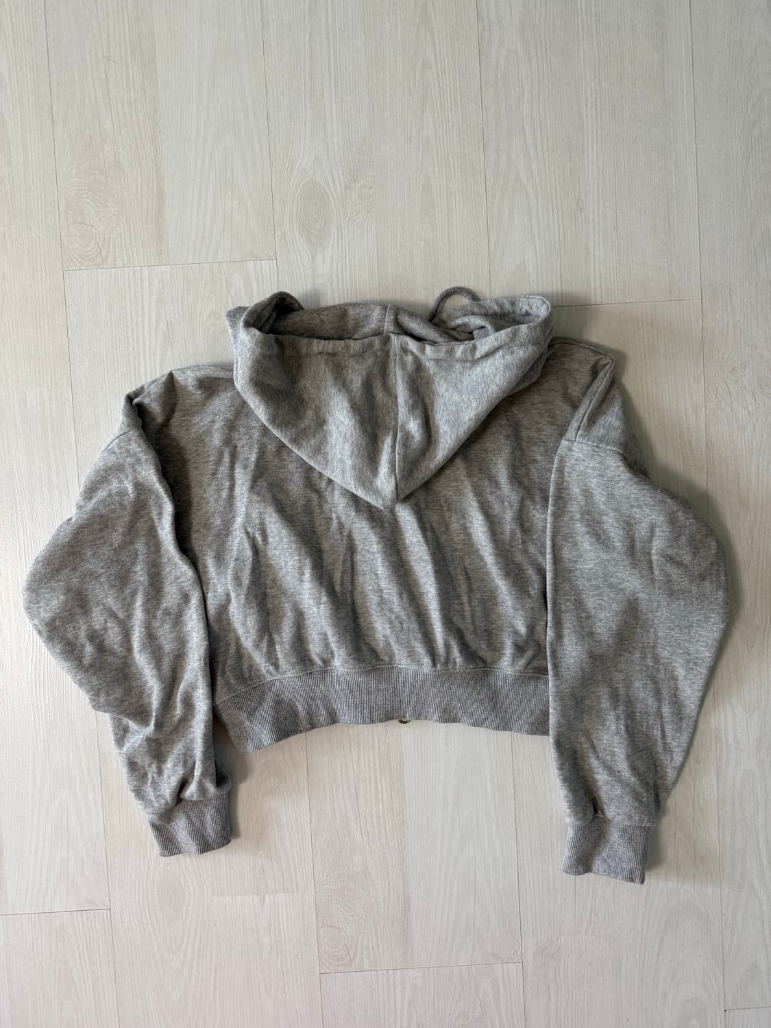 블랙업 가오리핏 크롭 후드집업 상품이미지2