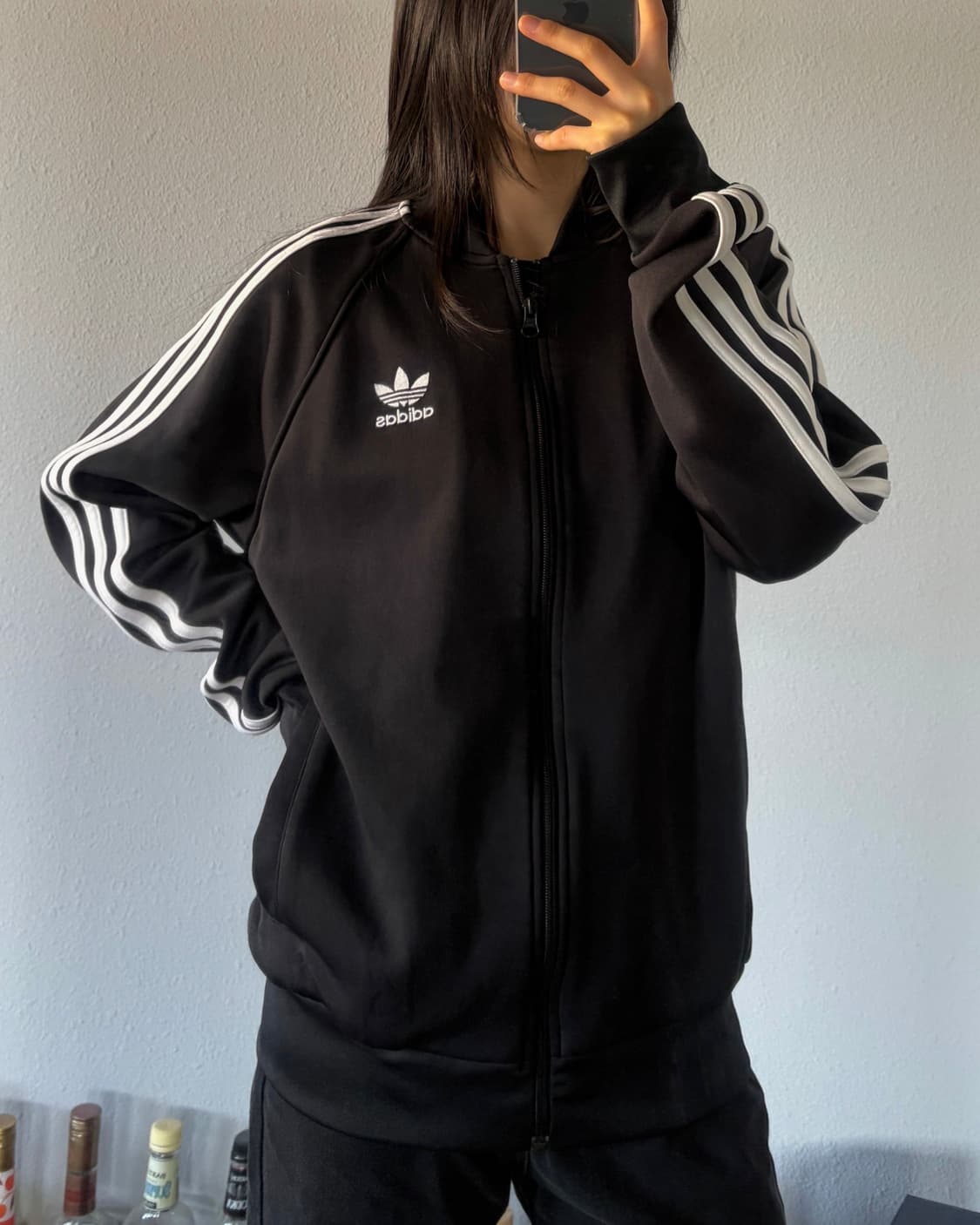 [M]아디다스 트레포일 SST 블랙 트랙탑 져지 상품이미지1